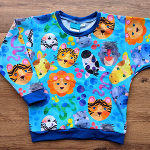 SIZE 5 Kasey Rainbow Safari blue lounge jumper