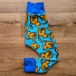 SIZE 2 Kasey Rainbow blue cheetahs harem pants