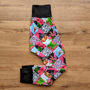 SIZE 5 Checkered jaguars harem pants