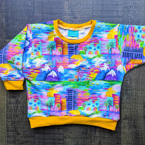 SIZE 1 Kasey Rainbow Cityscape lounge jumper