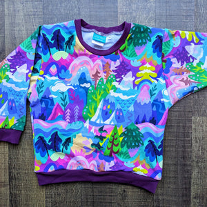 SIZE 4 Rainbow mountains lounge jumper