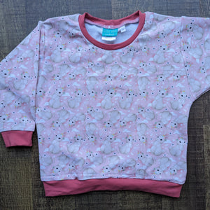 SIZE 3 Pink bunnies lounge jumper