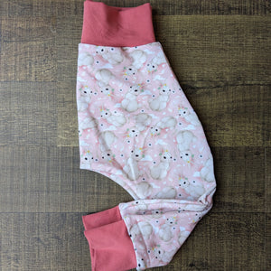 SIZE 1 Pink bunnies harem pants