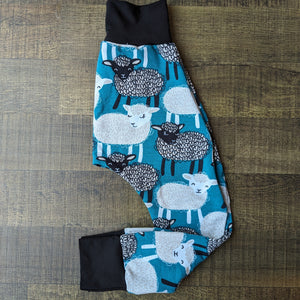 SIZE 4 Teal sheep harem pants