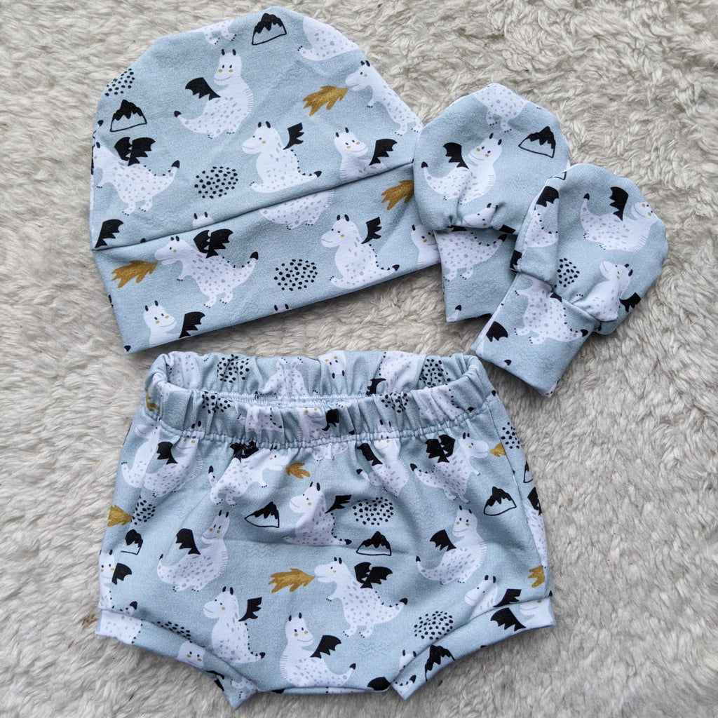 SIZE 0000 Baby blue dragons baby gift set