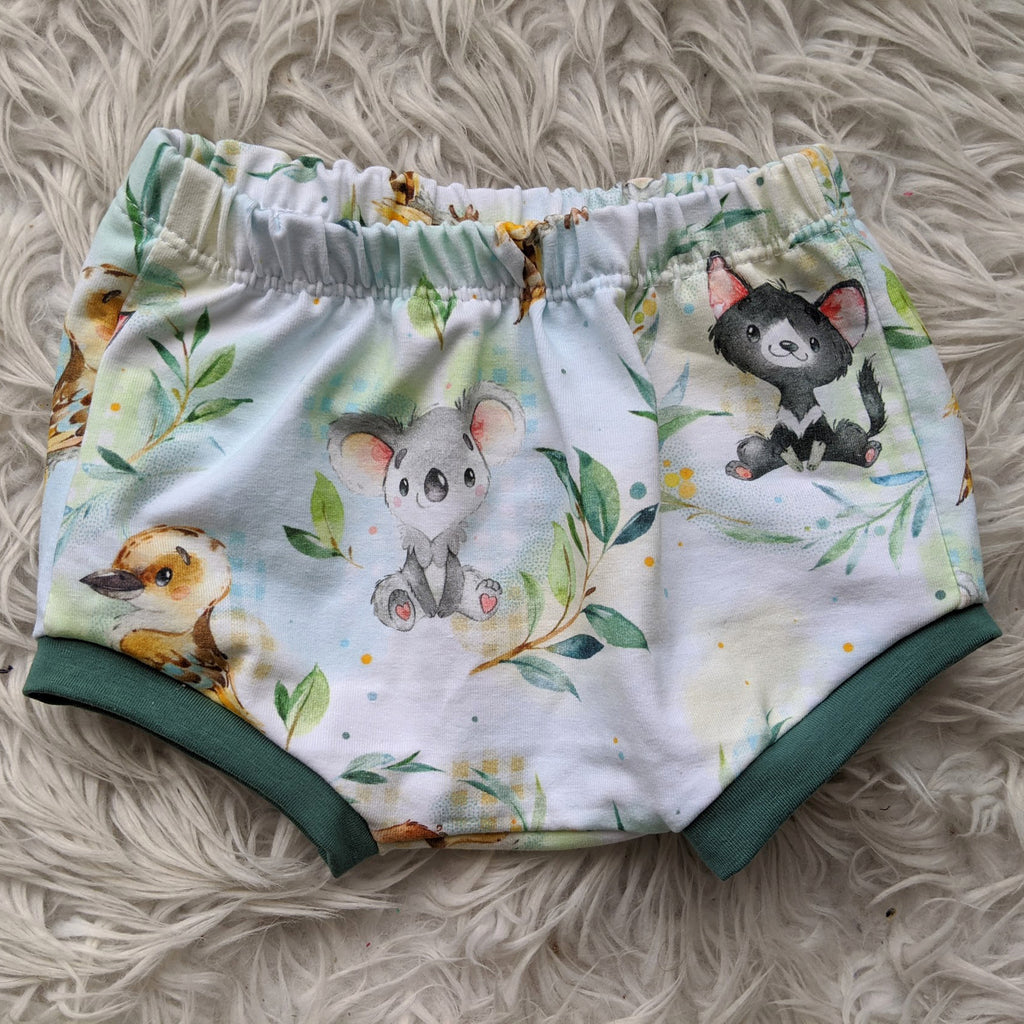 Size 000 baby Aussie animals bummies