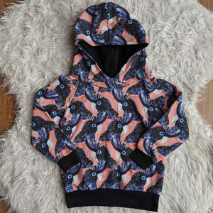 Size 0 Black cockatoos hoodie