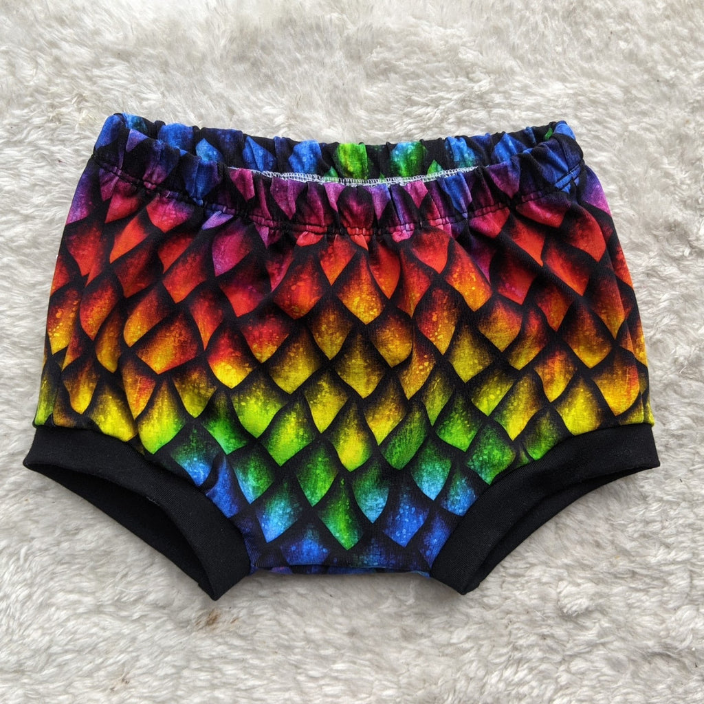 SIZE 1 Rainbow dragon scales bummies