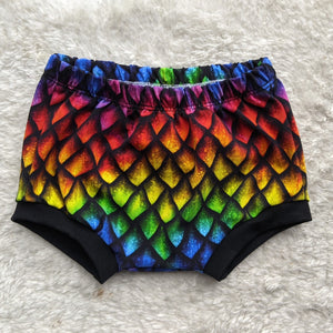 SIZE 1 Rainbow dragon scales bummies