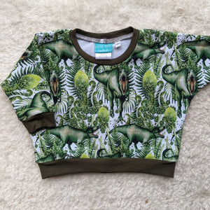 Size 00 T-rex jungle dinos lounge jumper
