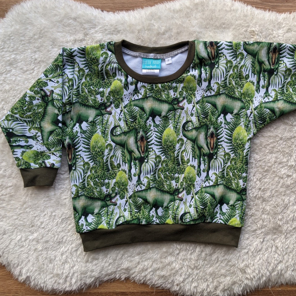 Size 2 T-rex jungle dinos lounge jumper