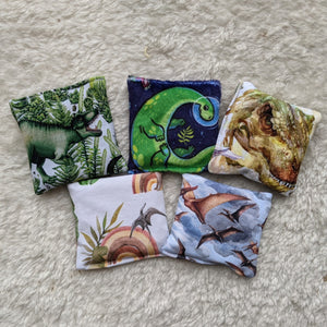 Set of 5 mini DINOS rice bags - D4