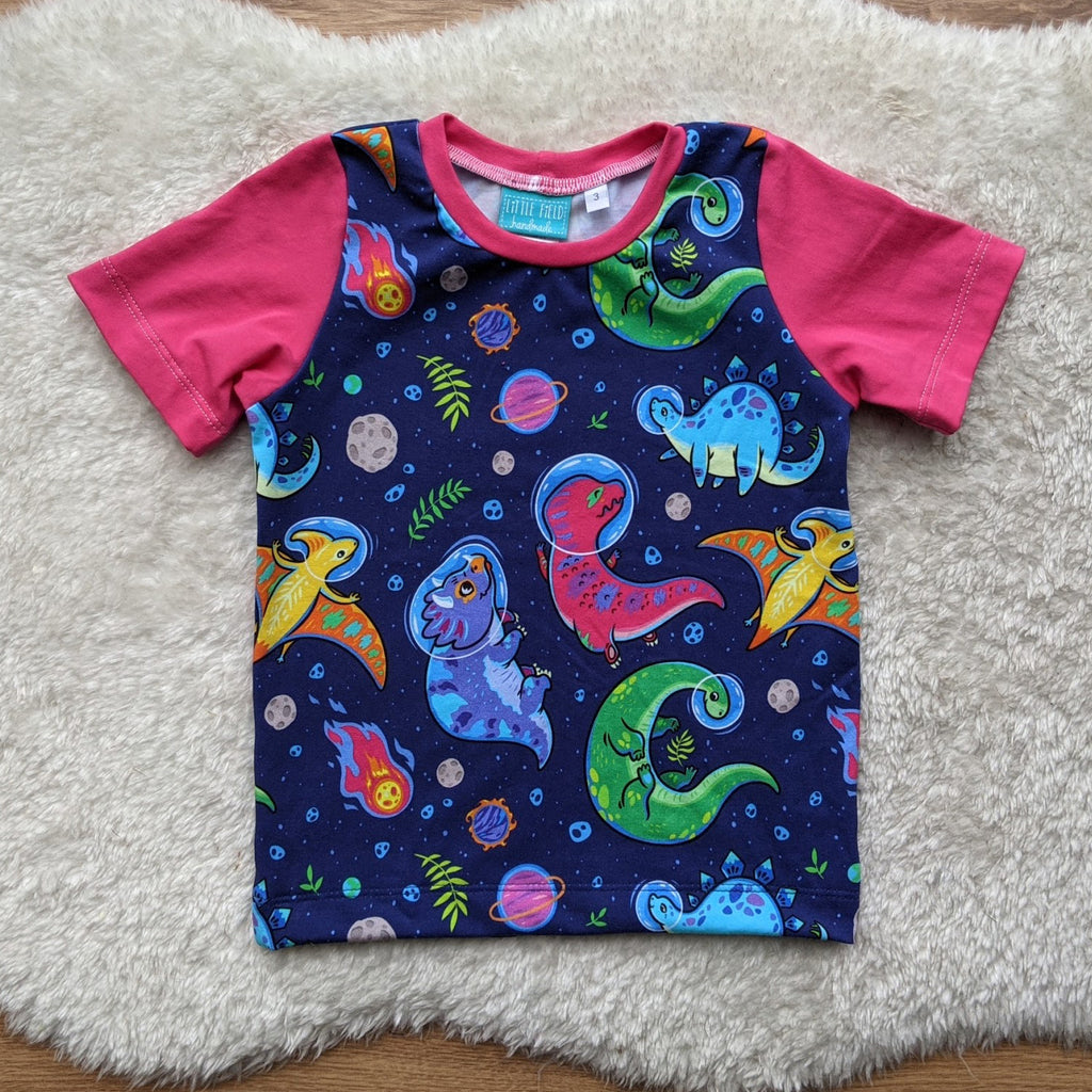 Size 3 Space dinos tshirt