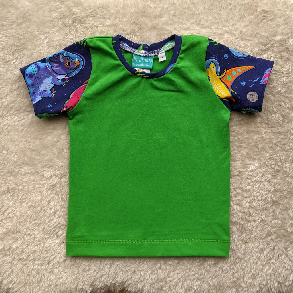 Size 1 Space dinos tshirt