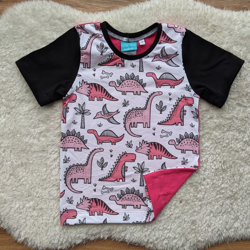 Size 4 Pink dinos tshirt