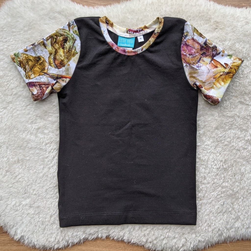 Size 4 Watercolour dinos tshirt
