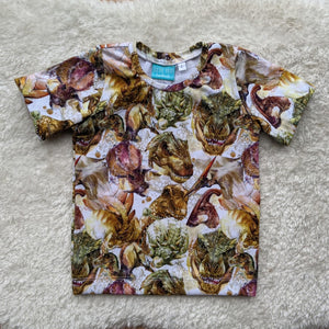 Size 2 Watercolour dinos tshirt