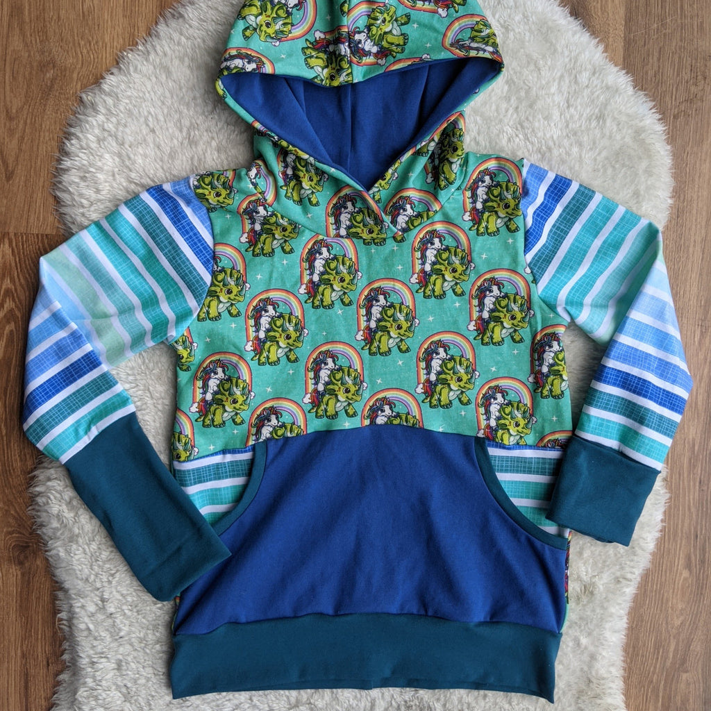 SIZE 6-9 Grow With Me Unicorn dinos hoodie