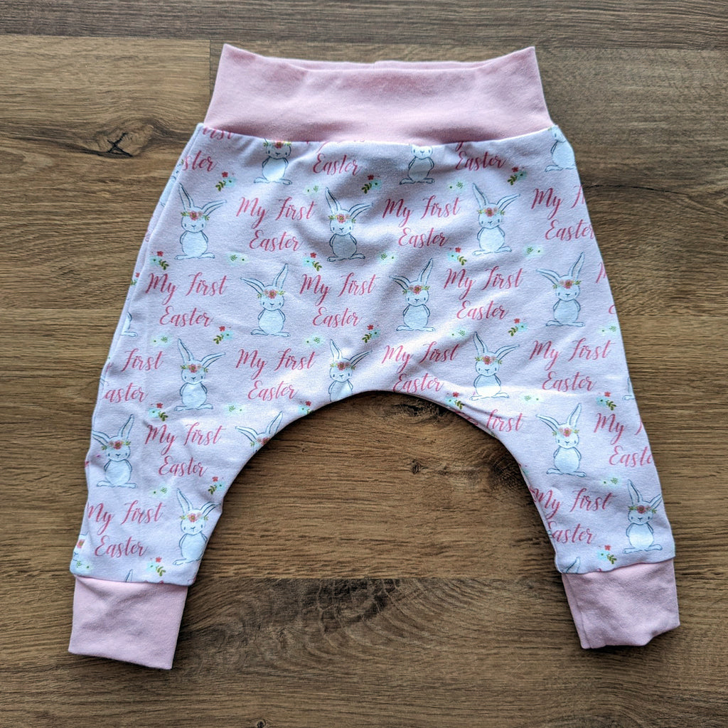 SIZE 00 My first Easter floral bunnies harem pants