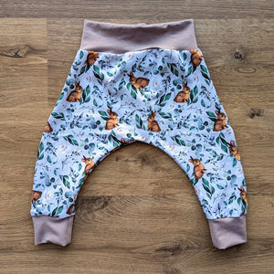 SIZE 0 Peachy floral bunnies harem pants
