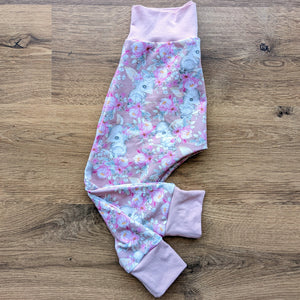 SIZE 1 Pink floral bilby harem pants