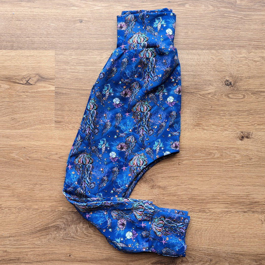 SIZE 3 Glittery jellyfish blue harem pants