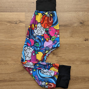 SIZE 5 Kasey Rainbow Space harem pants