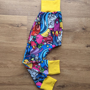 SIZE 3 Kasey Rainbow Space harem pants