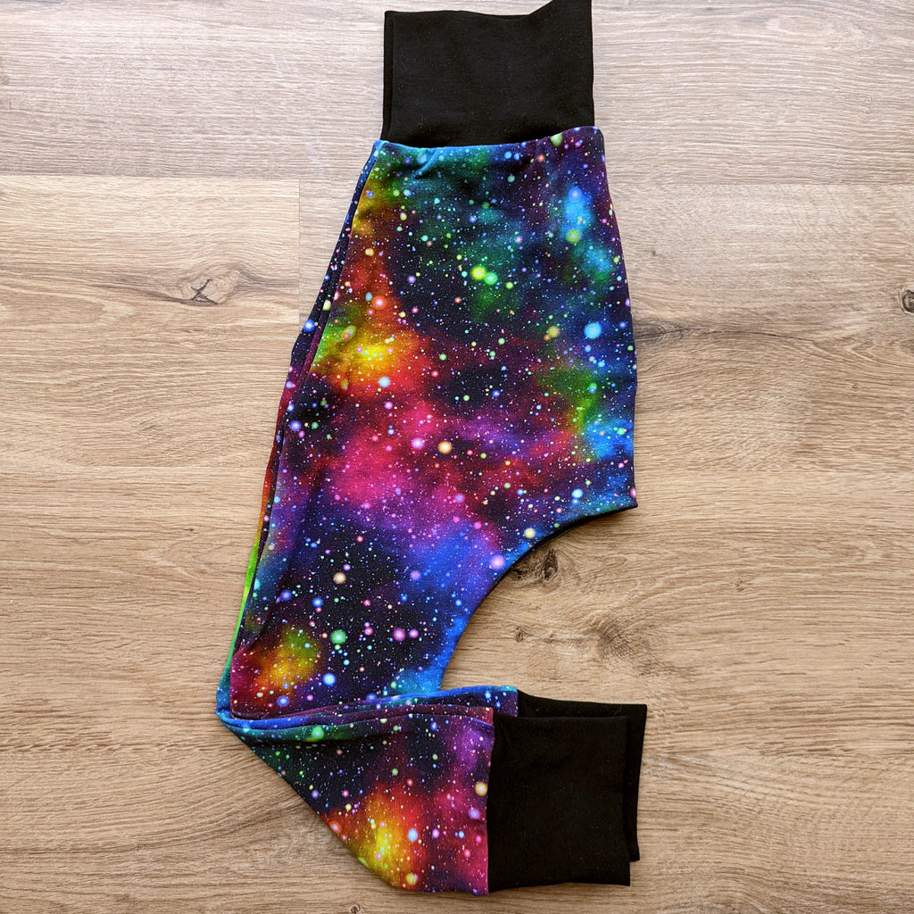 SIZE 3 Rainbow galaxy harem pants