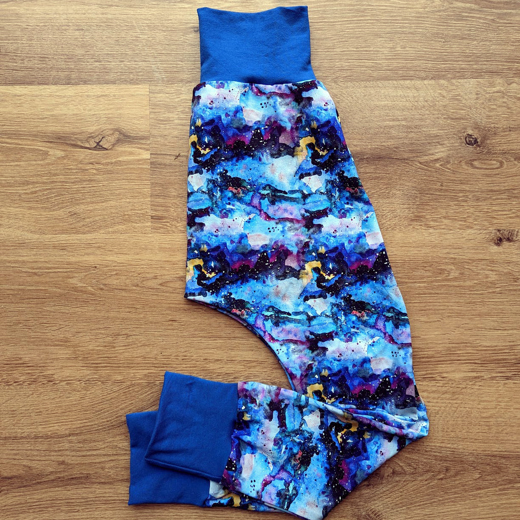 SIZE 6 Watercolour galaxy harem pants