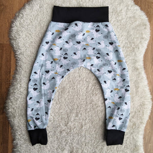 SIZE 2 Baby blue dragons harem pants