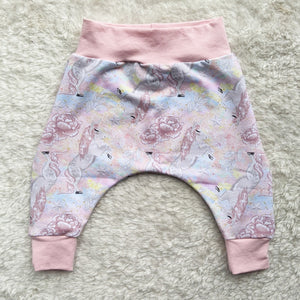SIZE 000 Floral unicorn harem pants