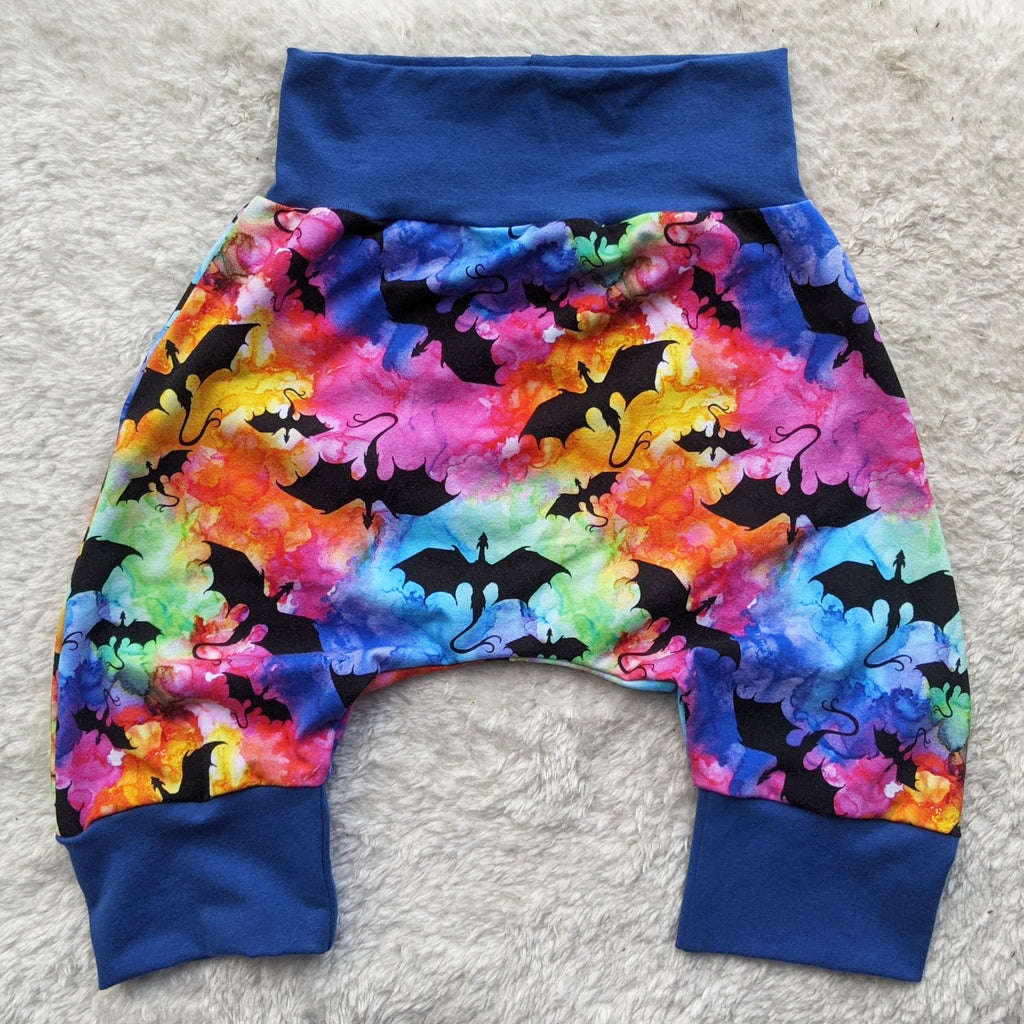 SIZE 5 Rainbow Dragons harem shorts
