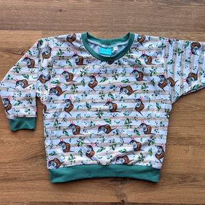 SIZE 3 Bilby stripes lounge jumper