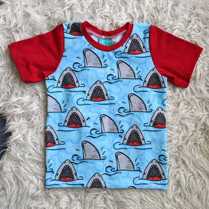 Size 3 sharks tshirt