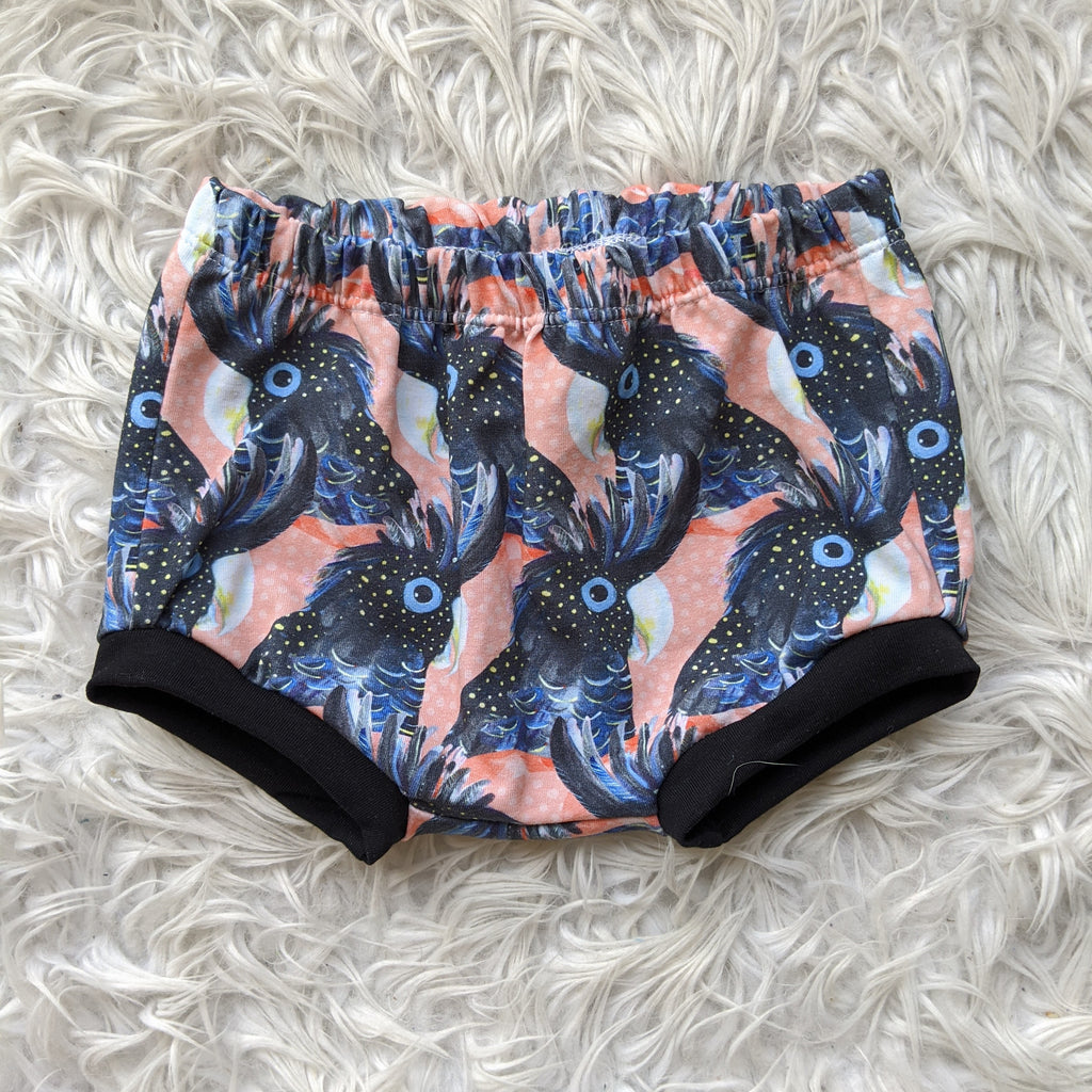 Size 00 black cockatoos bummies