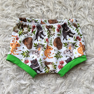 Size 1 cartoon Aussie animals bummies