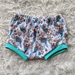 Size 0 mermaid koalas bummies