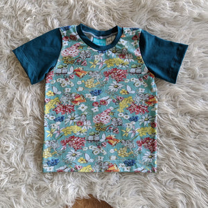 Size 2 Gumnut friends green tshirt