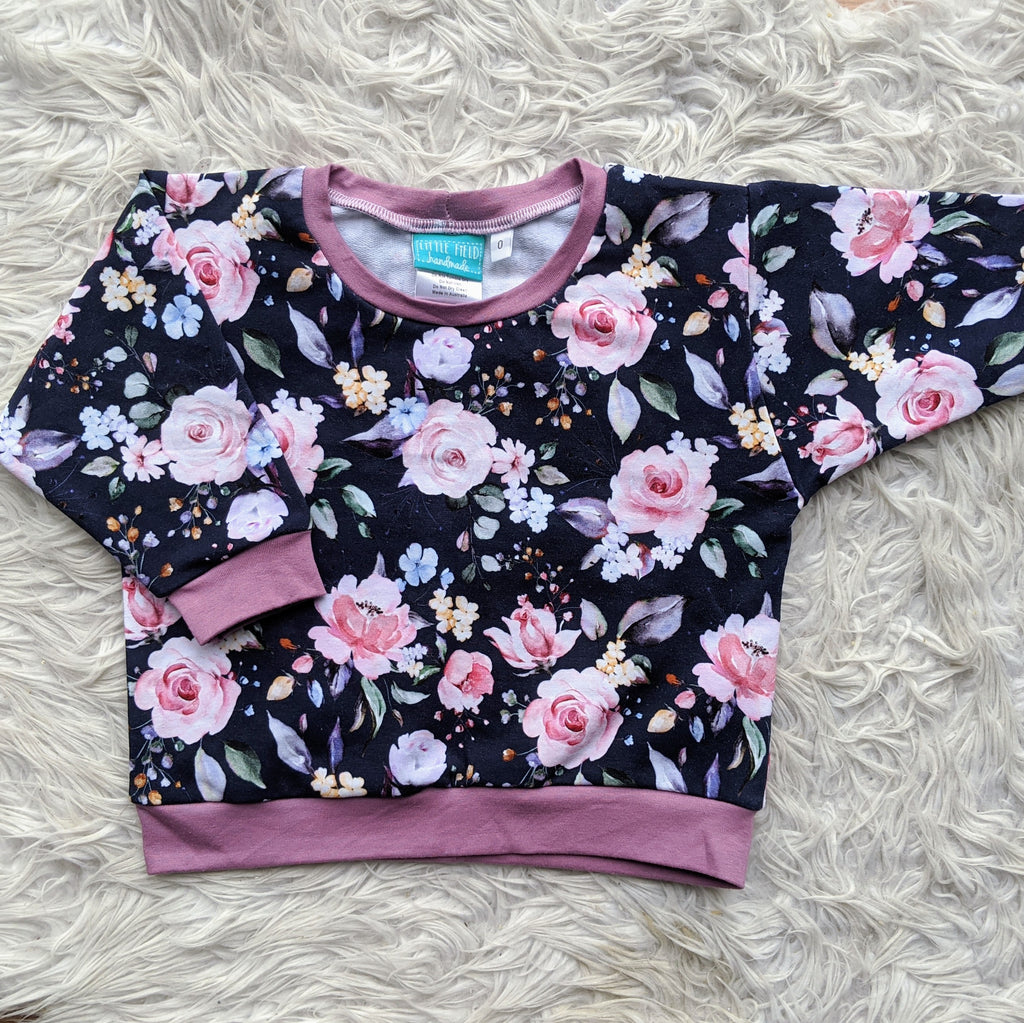 Size 0 Kate navy floral lounge jumper