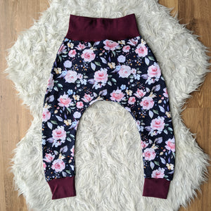 Size 4 Kate navy floral harem pants