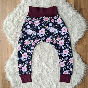 Size 4 Kate navy floral harem pants