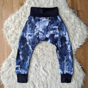 Size 3 Blue grunge harem pants