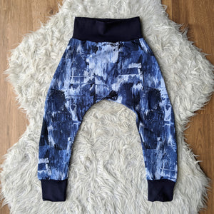 Size 3 Blue grunge harem pants