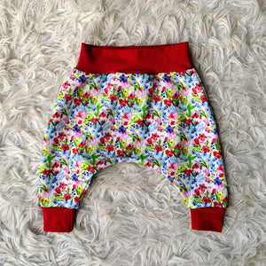 Size 0000 Spring floral harem pants