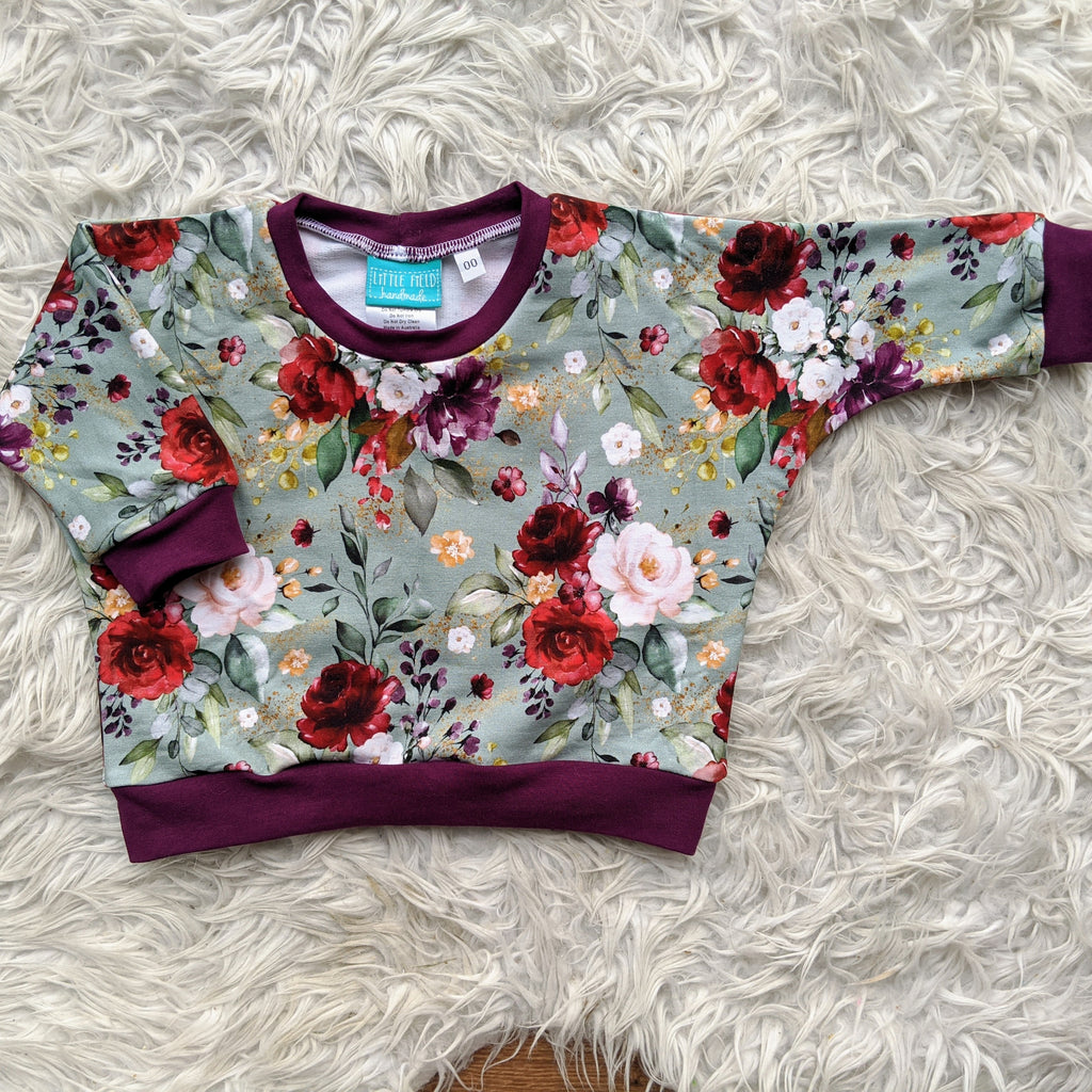 Size 00 Vintage floral lounge jumper