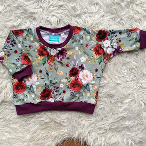 Size 00 Vintage floral lounge jumper