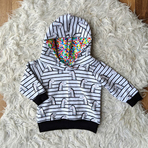 Size 00 Crayon dinos hoodie