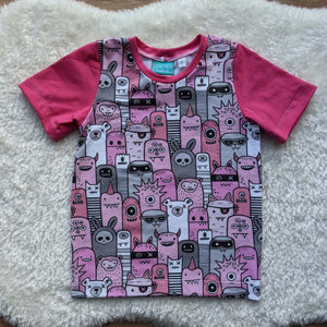 Size 3 Pink monsters tshirt
