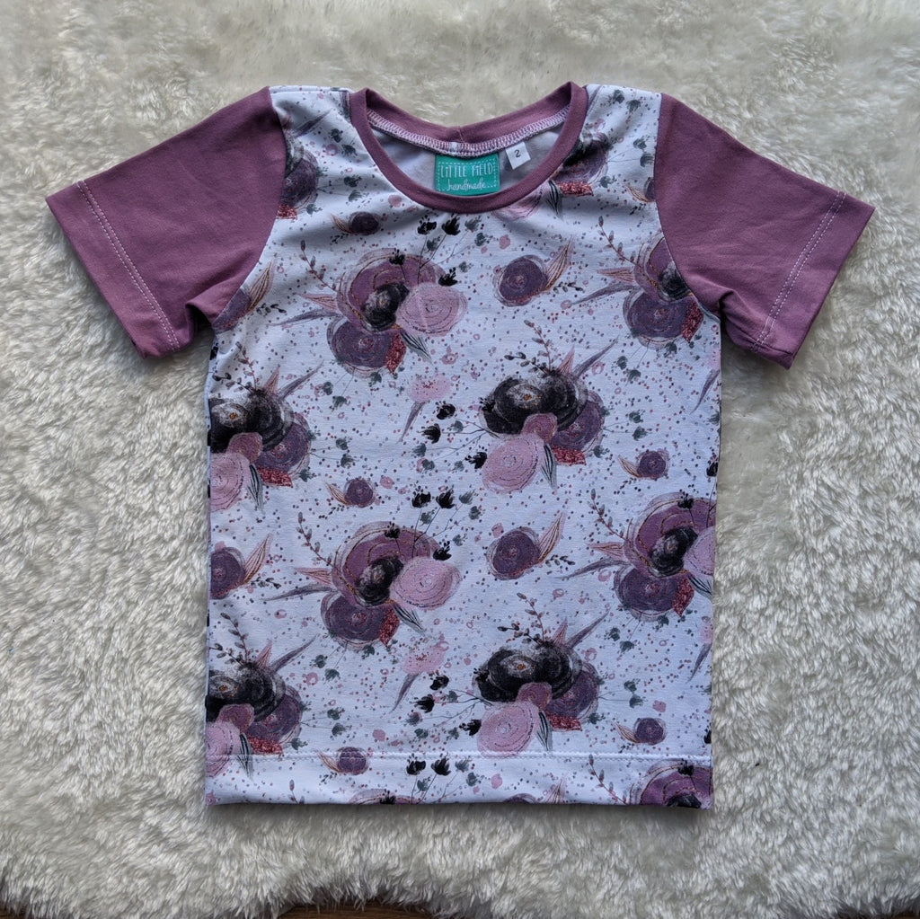 Size 2 Halloween floral tshirt